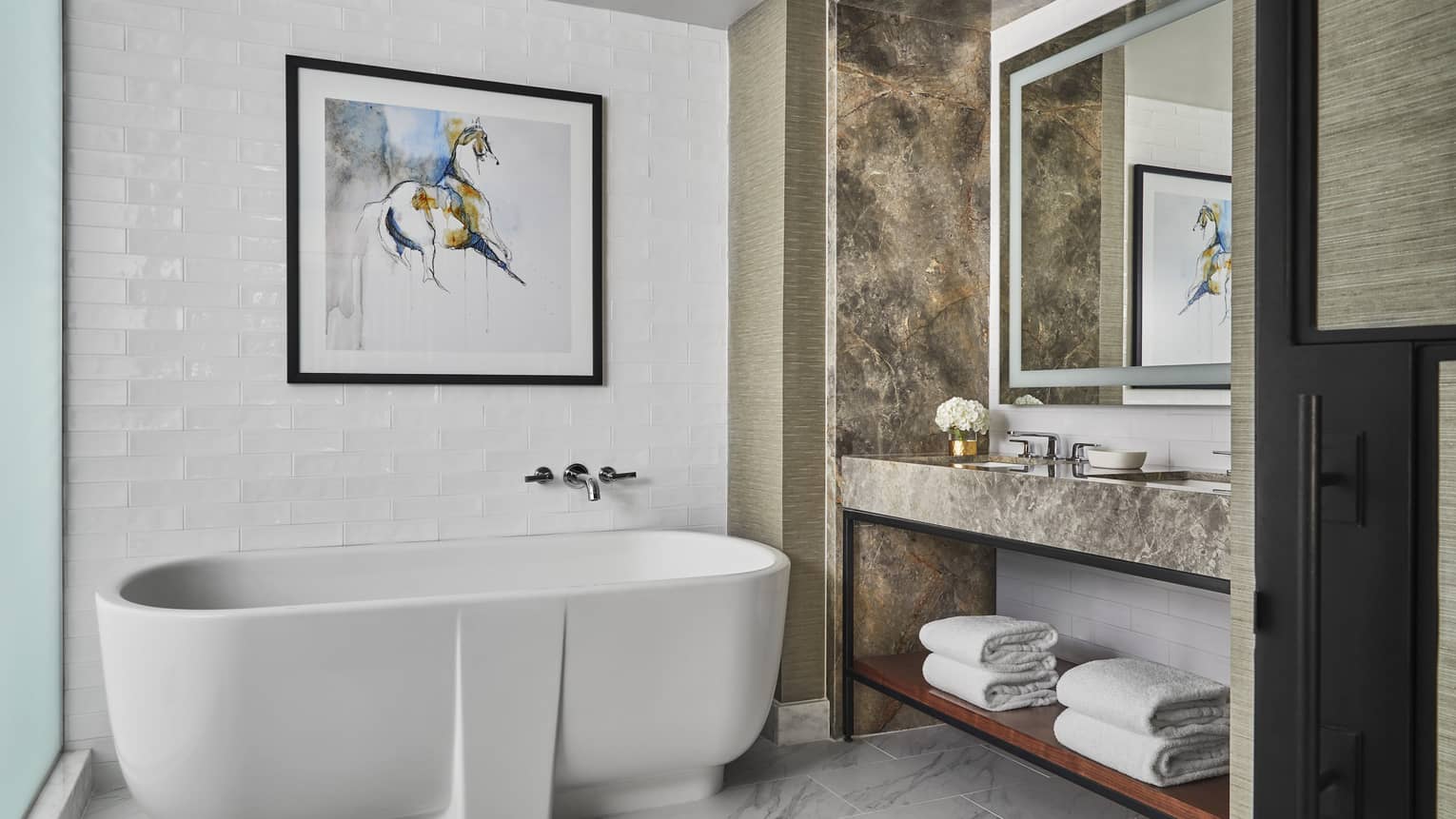 Hotel suite bathroom