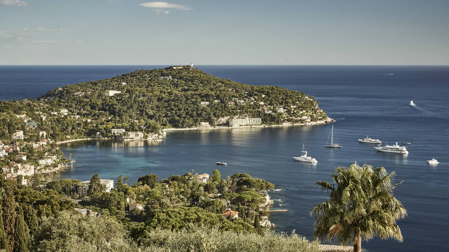 A variety of boats exploring a harbor in Cote d'Azur