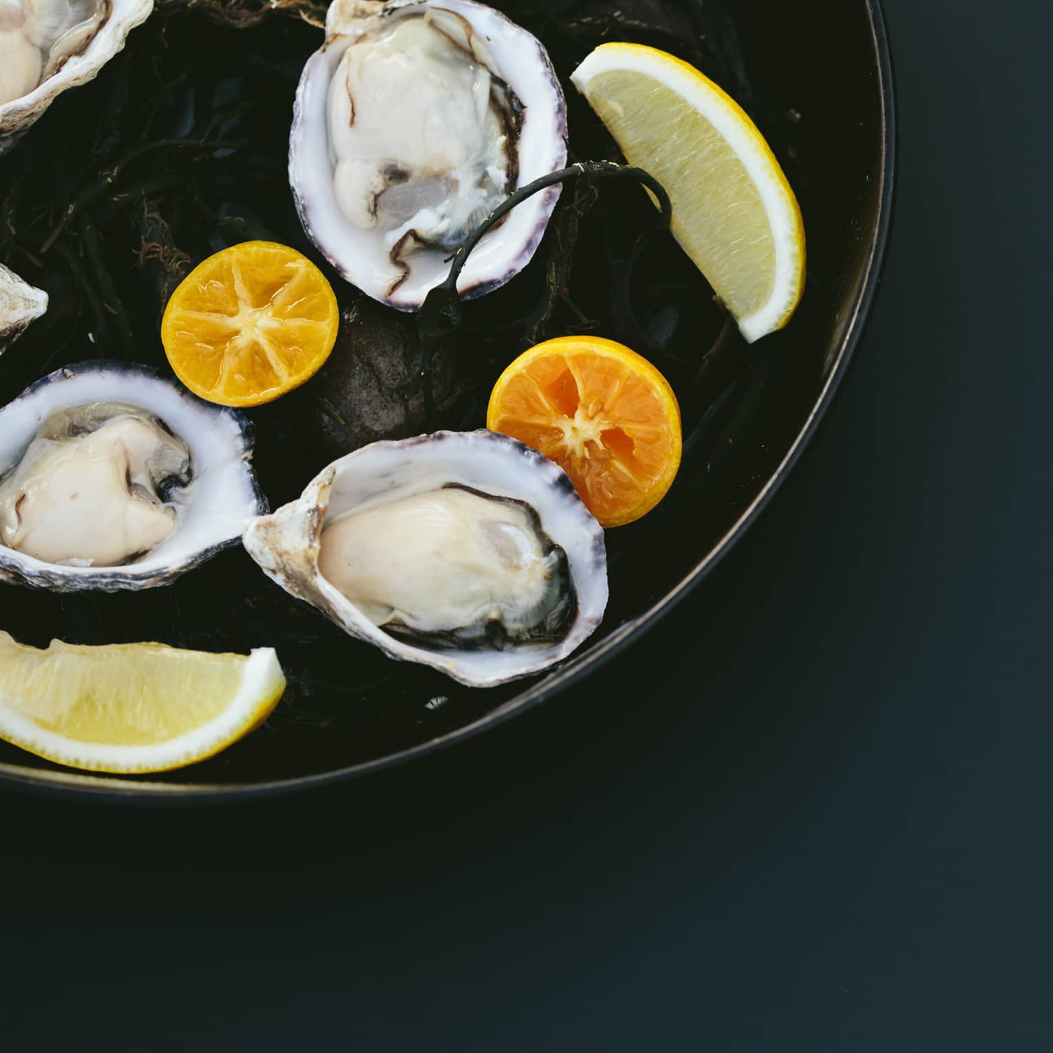 Oyster dish with citrus