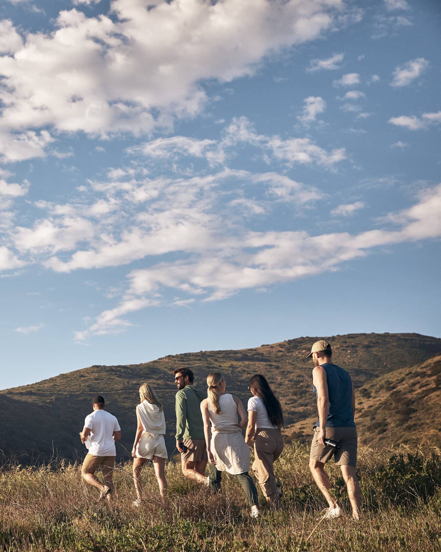 People hiking in the hills