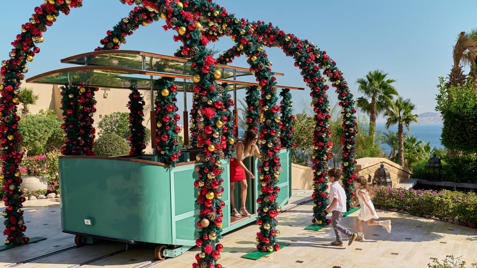 Kids celebrating Christmas