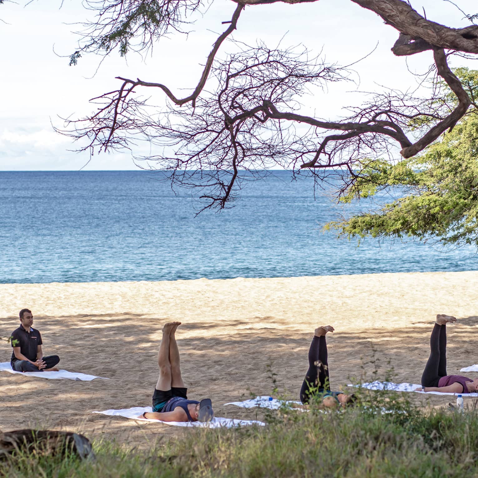 Yoga on the beach