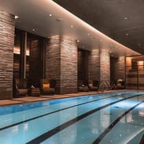 Indoor pool at four seasons hotel boston one dalton