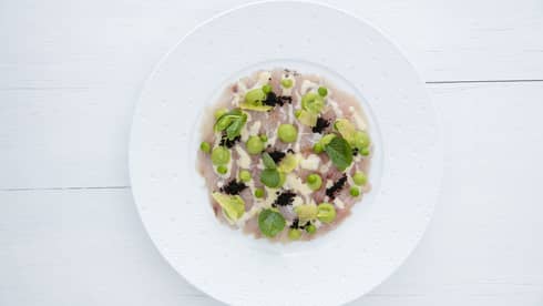 A food detail from BLU