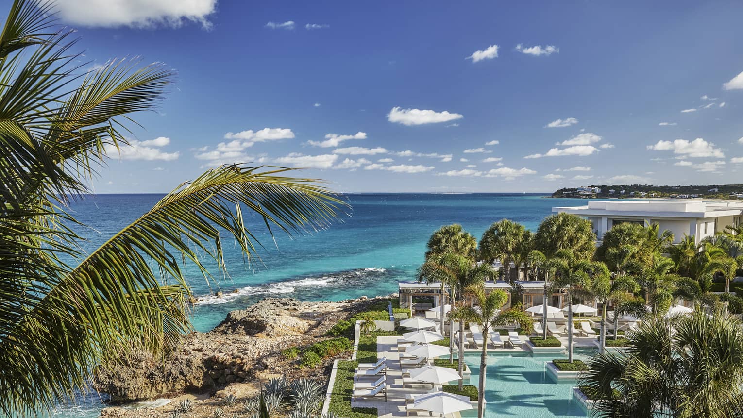 The Wailea beach shoreline and resort