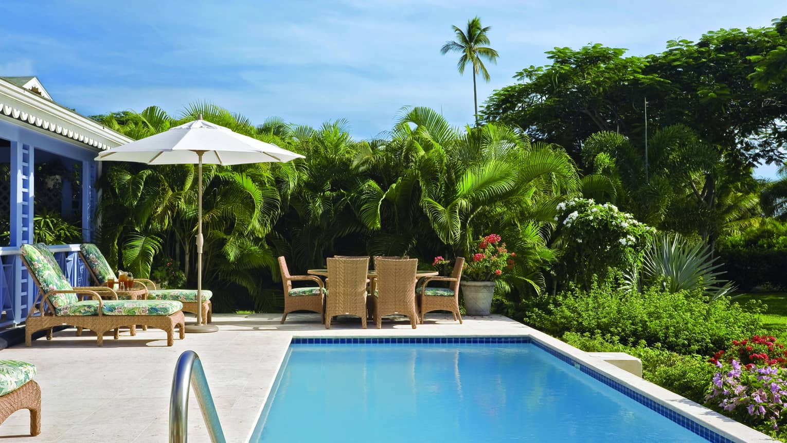 Villa 1408 at Four Seasons Resort Nevis features a large private pool