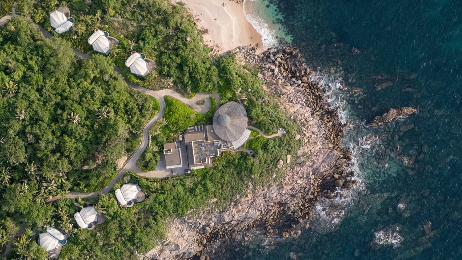 Jungle, beach and oceanfront