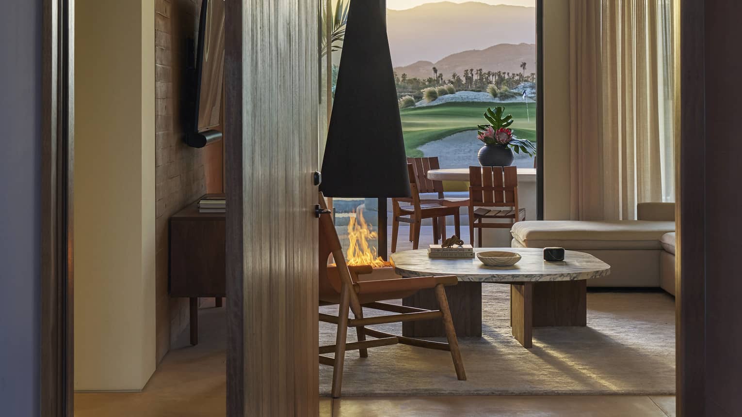 Modern living room of luxury villa at Four Seasons Resort and Residences Los Cabos