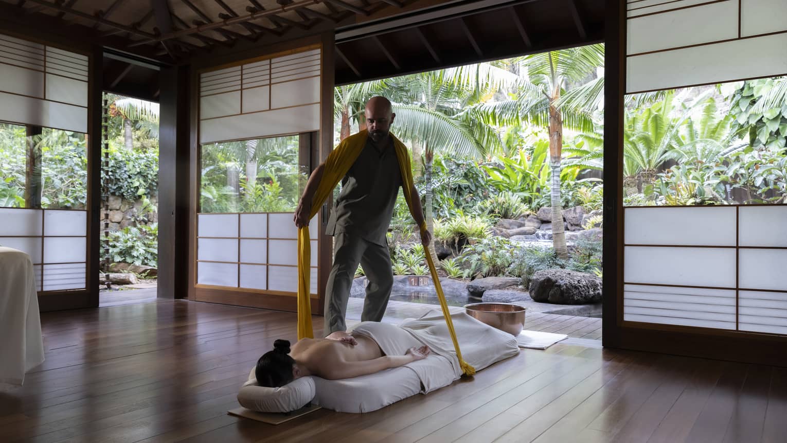 Sarga Bodywalking spa treatment at Sensei Lanai, A Four Seasons Resort