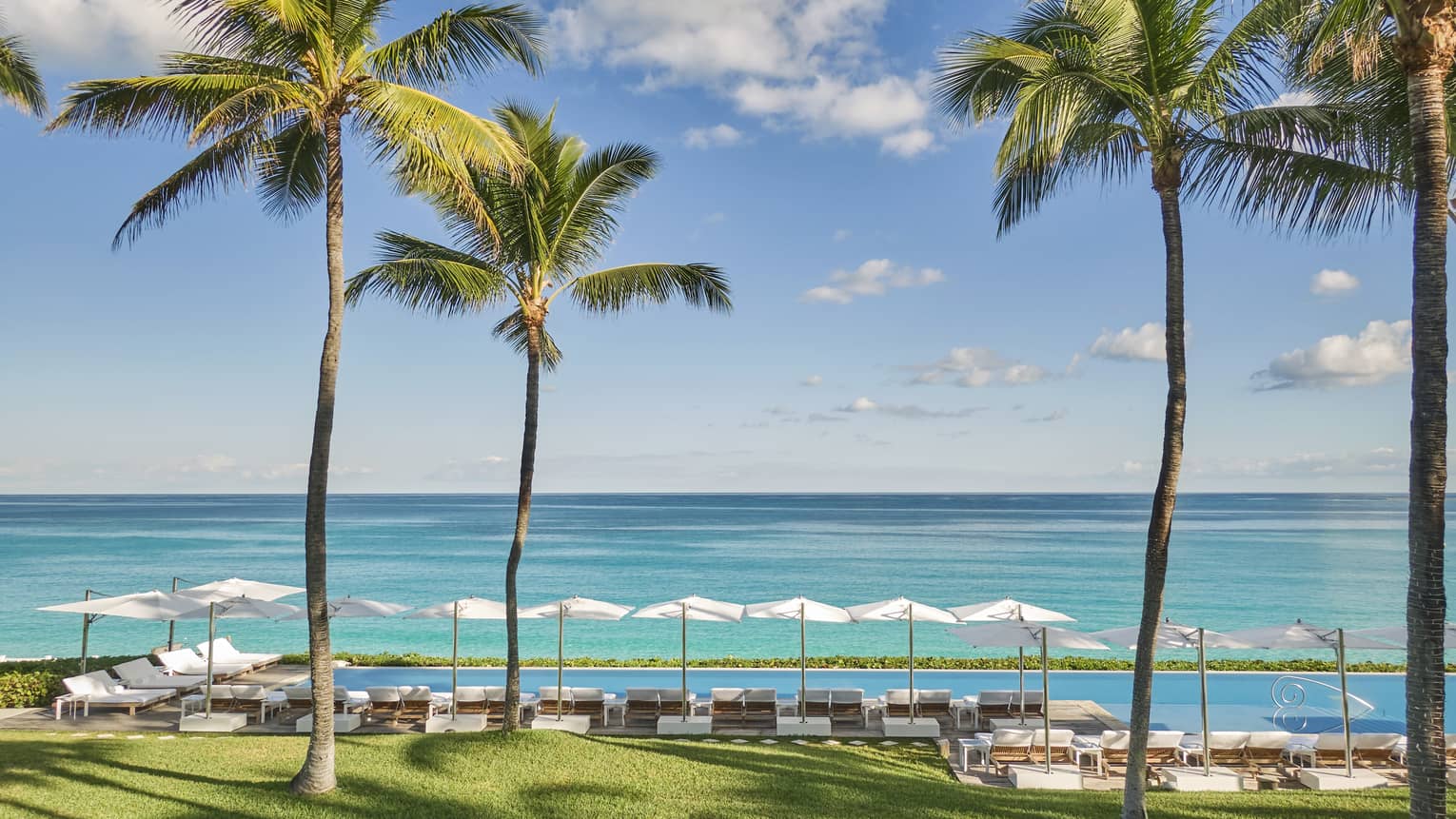 Open-air dining area at dusk