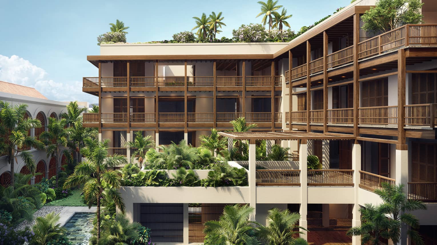 Rendering of residence exterior