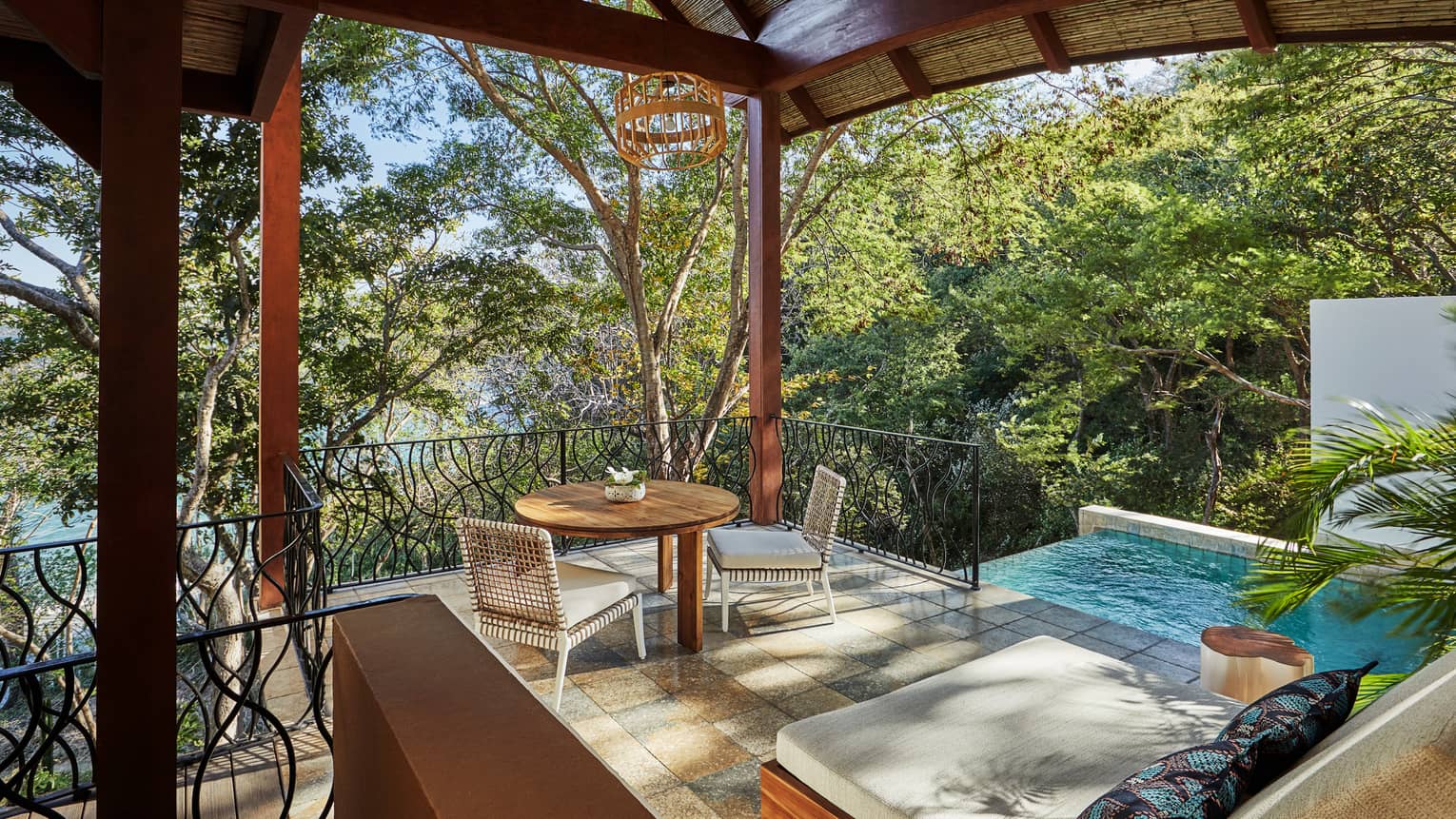 Canopy Suite Covered Seating with Pool