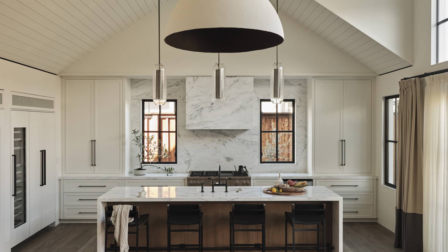 Kitchen and dining area in residence