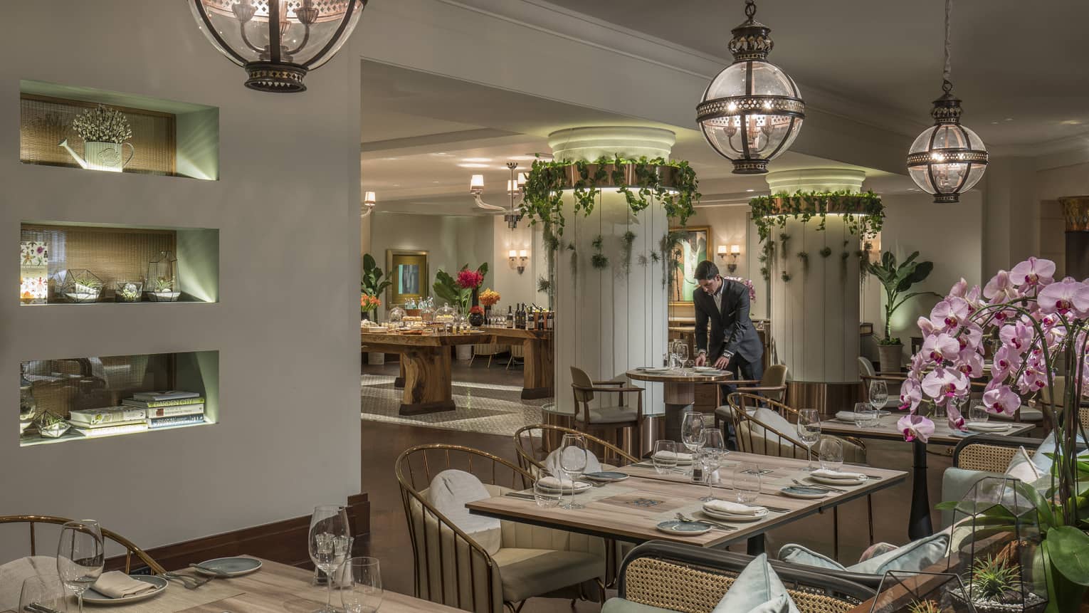 The One Ninety Restaurant, a lush, botanical-inspired modern Asian brasserie