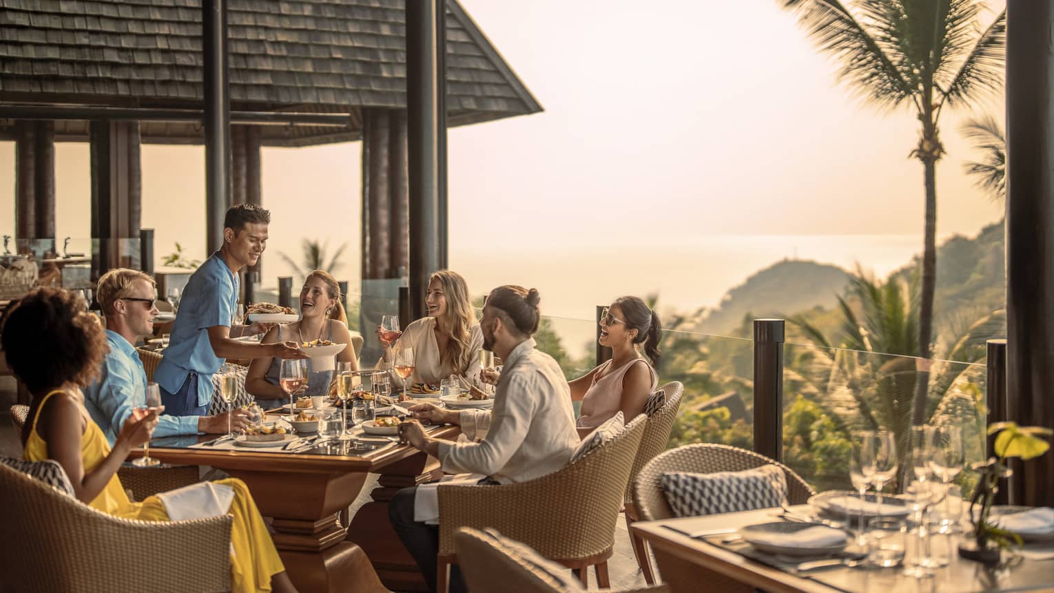 Group of friends enjoys a traditional Thai brunch at KOH Thai Kitchen and Bar