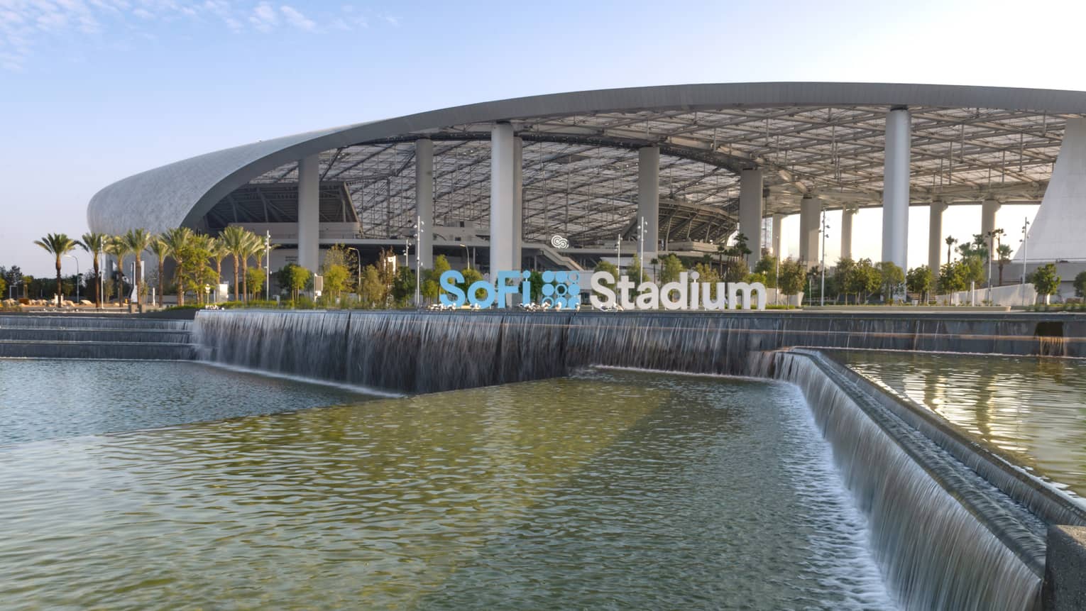 Exterior of SoFi Stadium