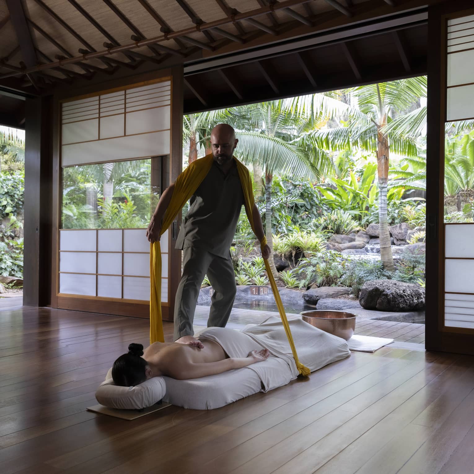 Sarga Bodywalking spa treatment at Sensei Lanai, A Four Seasons Resort