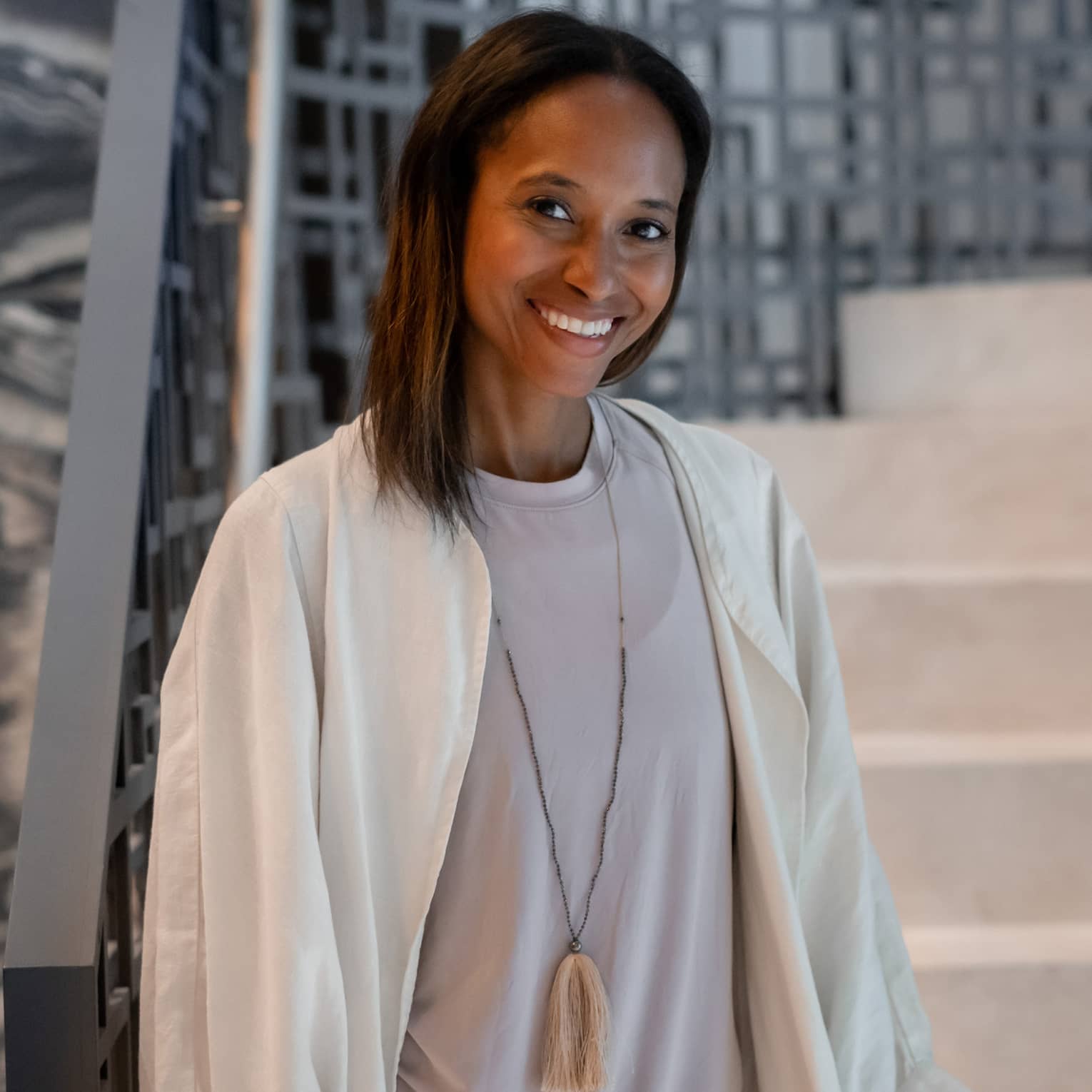 Portrait of interior designer and crystal healer Rashia Bell