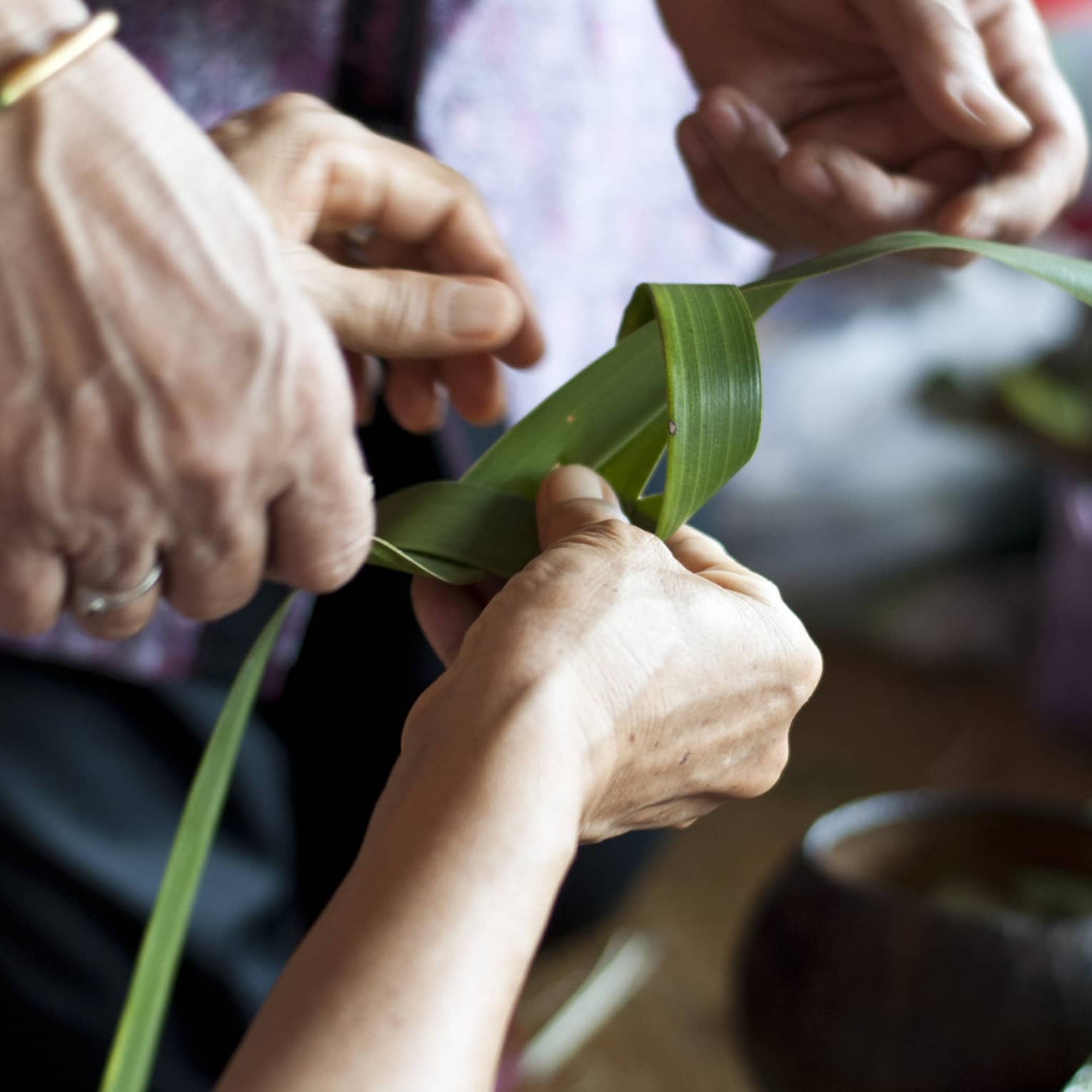 Coconut Leaf Weaving Class in Lanai, Hawaii