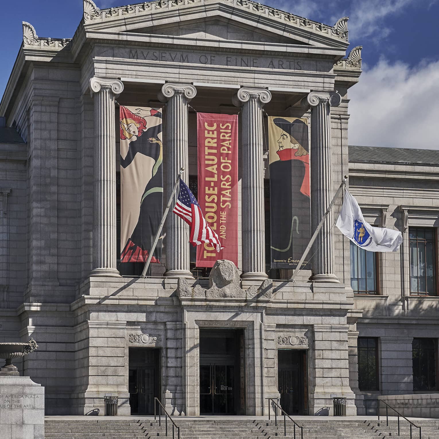 A brick government building in boston black bay