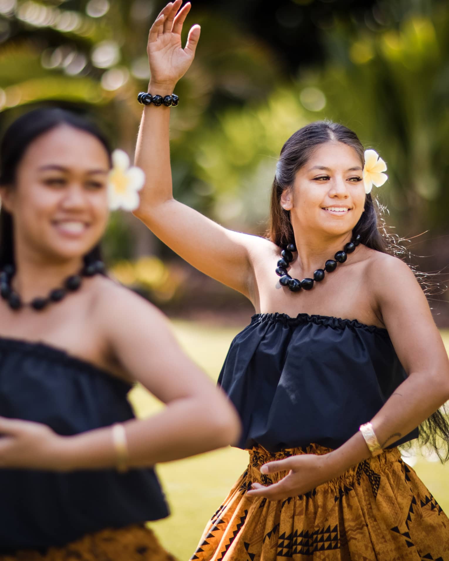Hula entertainment at Four Seasons Resort Lanai in Hawaii
