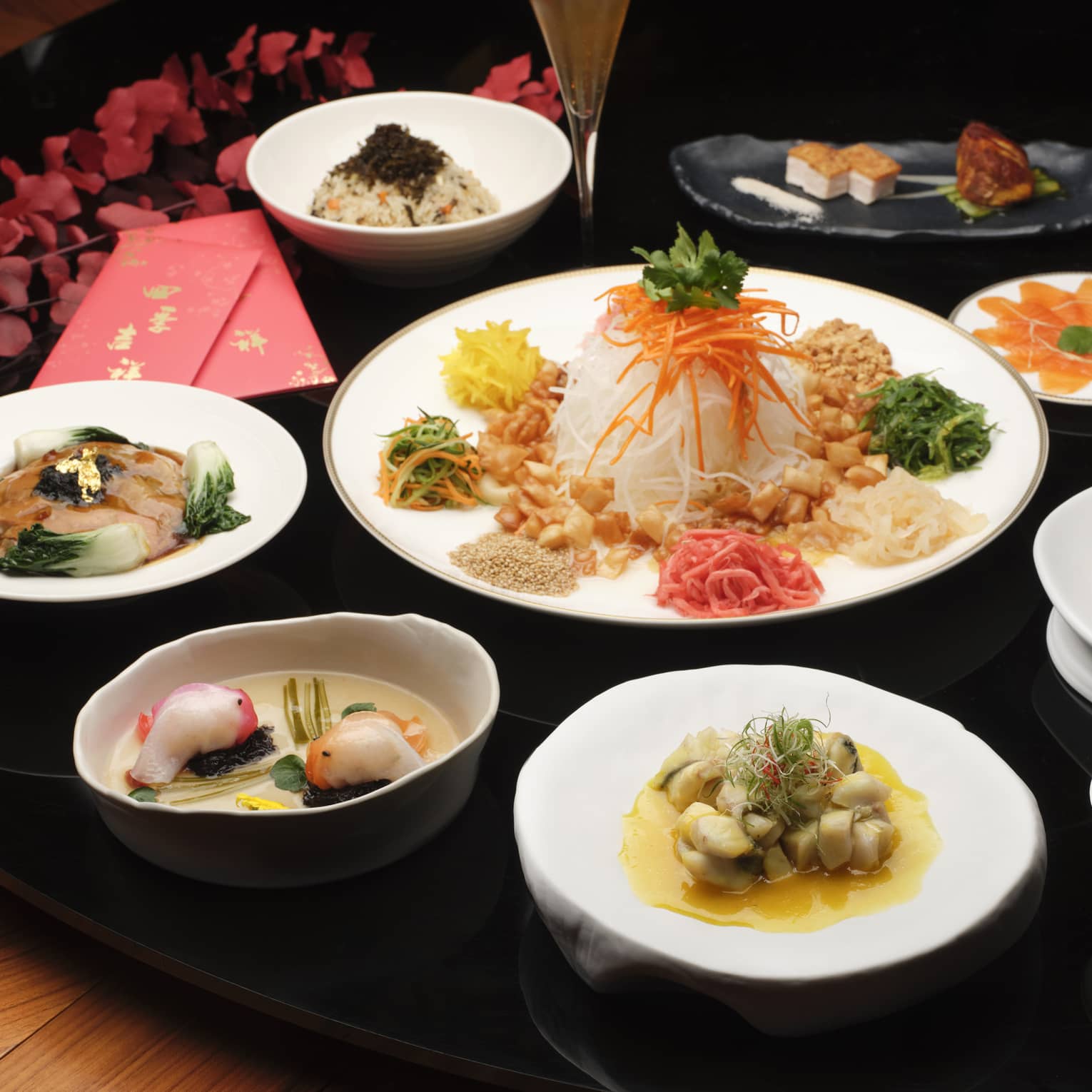 Chinese dishes on a table