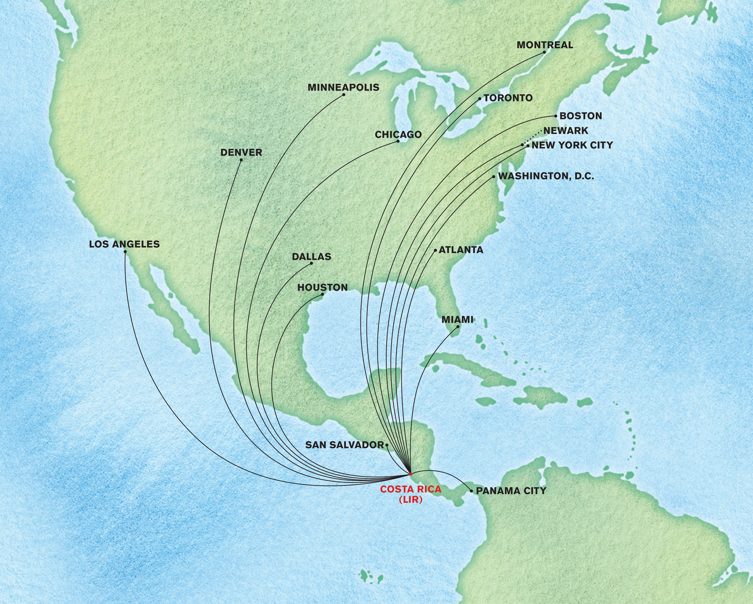 Costa Rica Map Airport Directions Four Seasons Resort